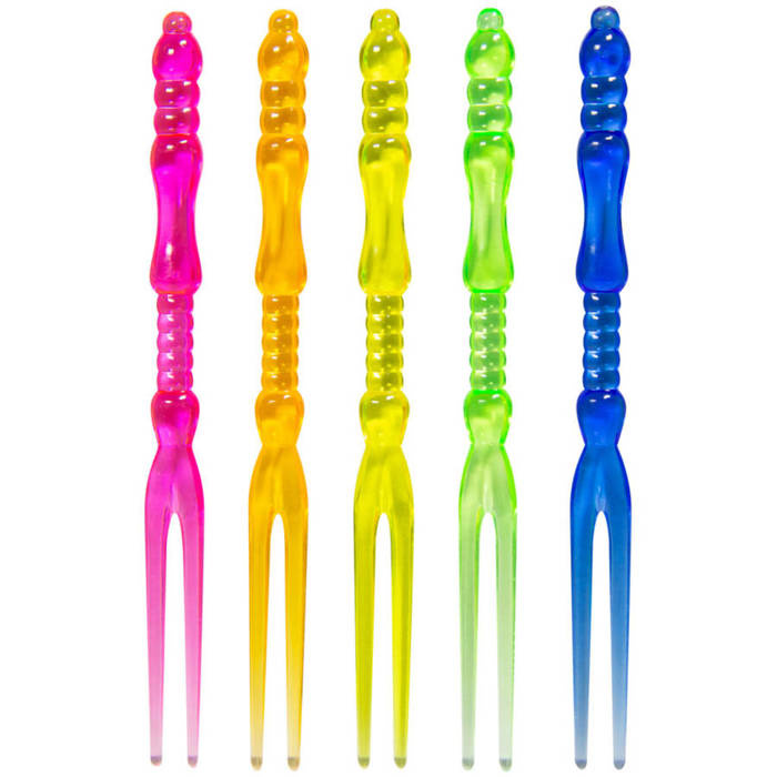 Widelczyki 24 szt. 11 cm Mix kolorów