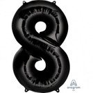 Balon foliowy Anagram Maxi Cyfra Czarny 