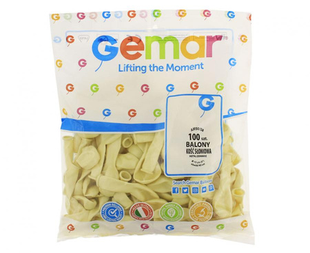 Balon Gemar Metallic 5 cali 100 szt
