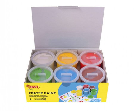 Farby do malowania palcami JOVI 6x125ml