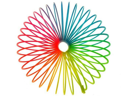 Sprężyna tęczowa perłowa do zabawy