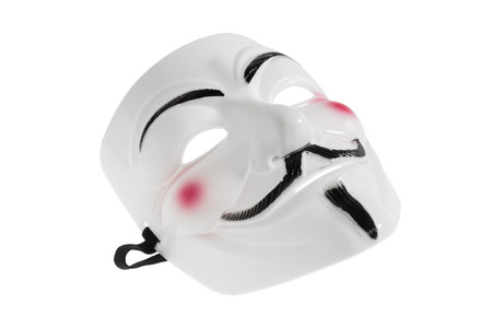 Maska V jak Vendetta - Anonymous, Guy Fawkes - BIAŁA