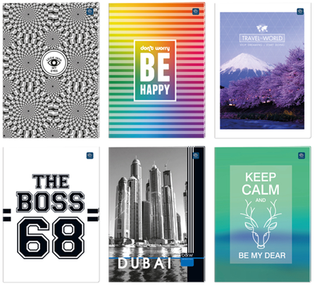 Zeszyt A4 32 kartkowy w kratke 038 mix