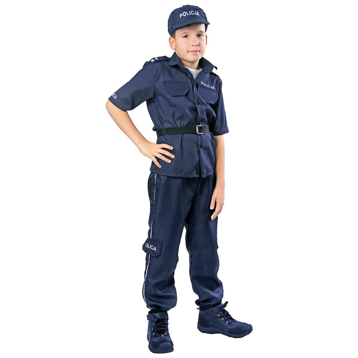 Strój POLICJANT dla dzieci granatowy