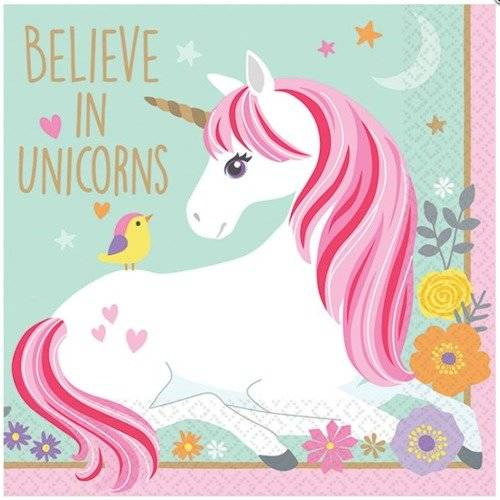 Serwetki Jednorożec Magiczny 25 cm 16szt
