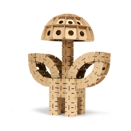 Klocki konstrukcyjne tekturowe do samodzielnego złożenia KOPUŁA Cardblocks