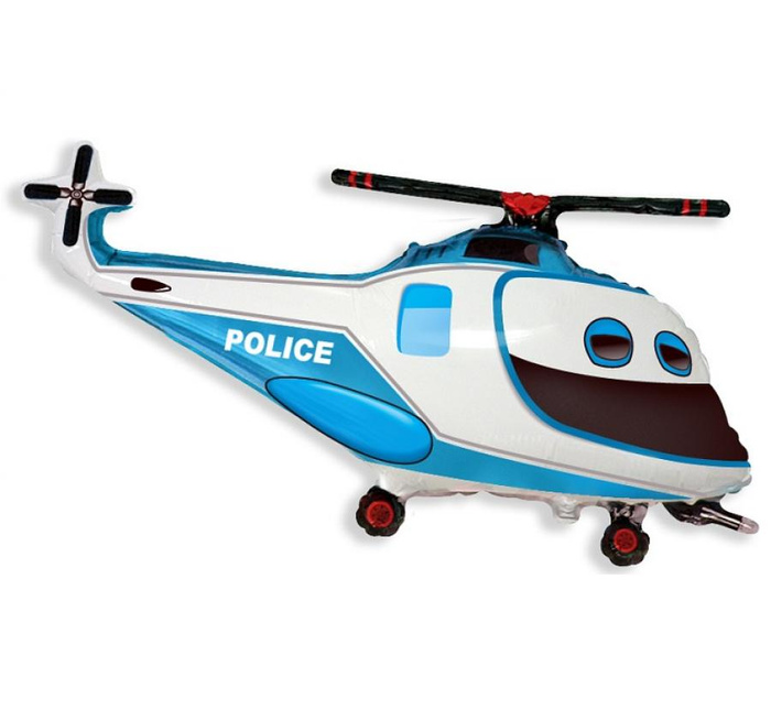 Helikopter policyjny balon foliowy 24''