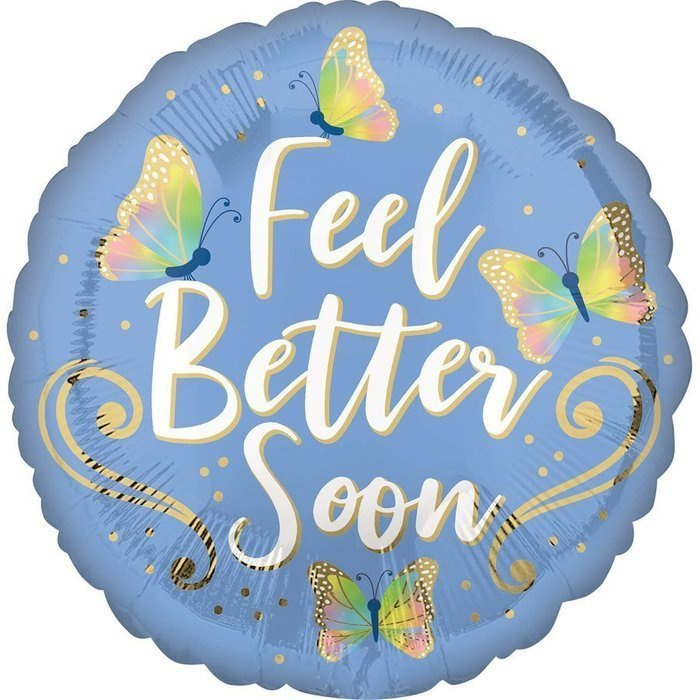 Feel Better balon foliowy z życzeniami 18"