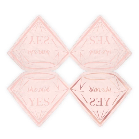 Serwetki papierowe Brylat różowy She said YES 10 szt.