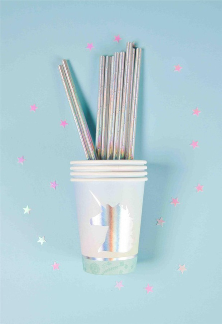 Kubeczki jednorazowe papierowe Jednorożec 6 szt.