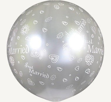 Just Married kula transparentny balon 0,75 m