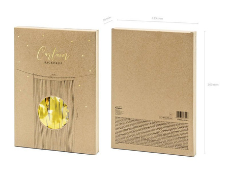 Kurtyna Party wisząca 90 x 250 cm złota