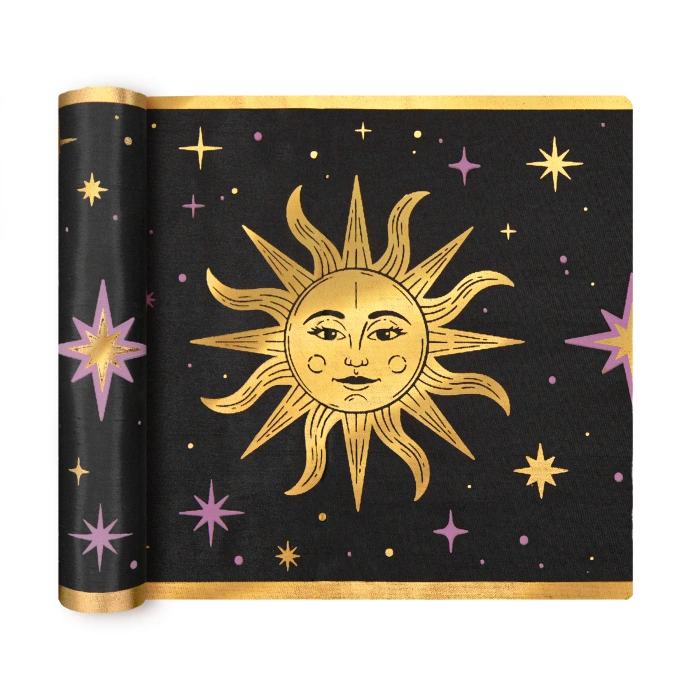 Bieżnik materiałowy Andrzejki Wróżki Magia 300x28 cm