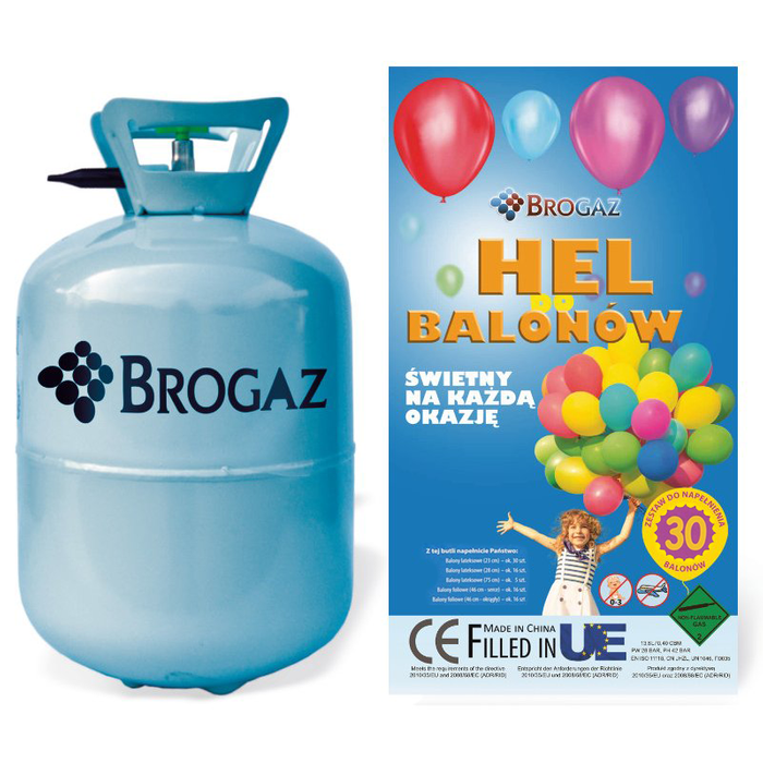 Butla z helem jednorazowa na 30 balonów HELIUM KIT 0,25m3