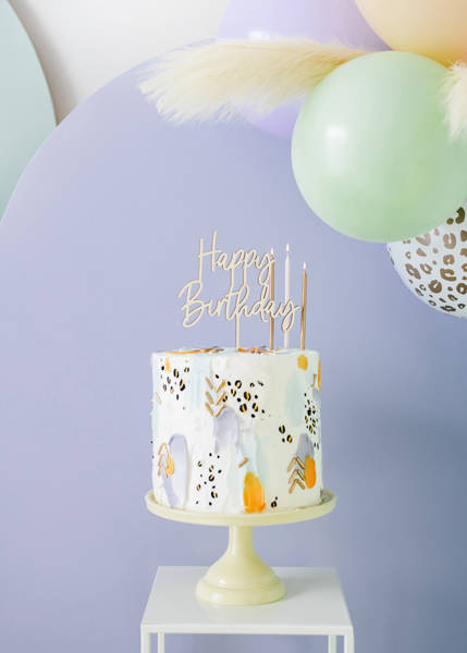 Balon gumowy Cętki złote 30 cm 1 szt.