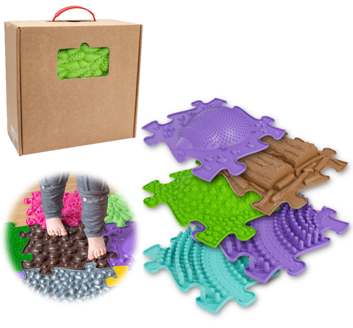 Maty ortopedyczne - mata podłogowa sensoryczna zestaw 5 sztuk