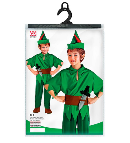 Strój Piotruś Pan zielony dla chłopca