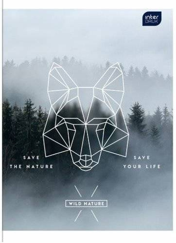 Brulion Zeszyt A4 96 kartkowy w linie mix wzorów