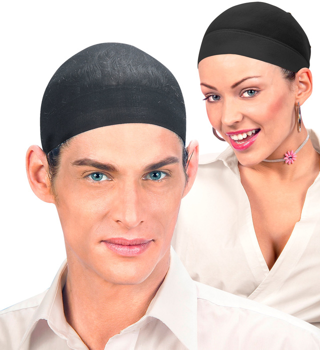 Czepek pod perukę czarny 2 szt.