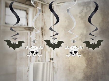 Girlanda świderki Nietoperze i Czaszki