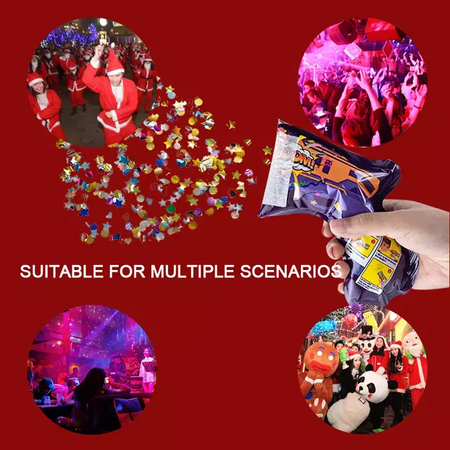 Balon foliowy WYSTRZAŁOWY PISTOLET z konfetti strzelający