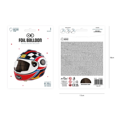 Balon foliowy Kask 51x53 cm