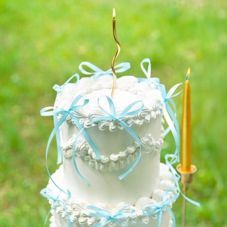 Pikkery Toppery kokardki niebieskie 10 szt.