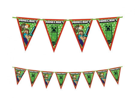 Girlanda Baner TNT Minecraft flagi 2,3 m
