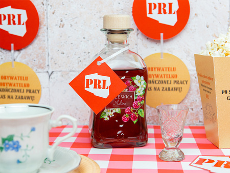 Zawieszki na butelki z wstążeczką PRL 12 szt.