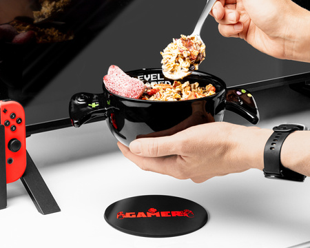 Miska gracza z silikonową podkładką