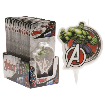 Świeczka urodzinowa na tort Hulk Marvel 7,5 cm