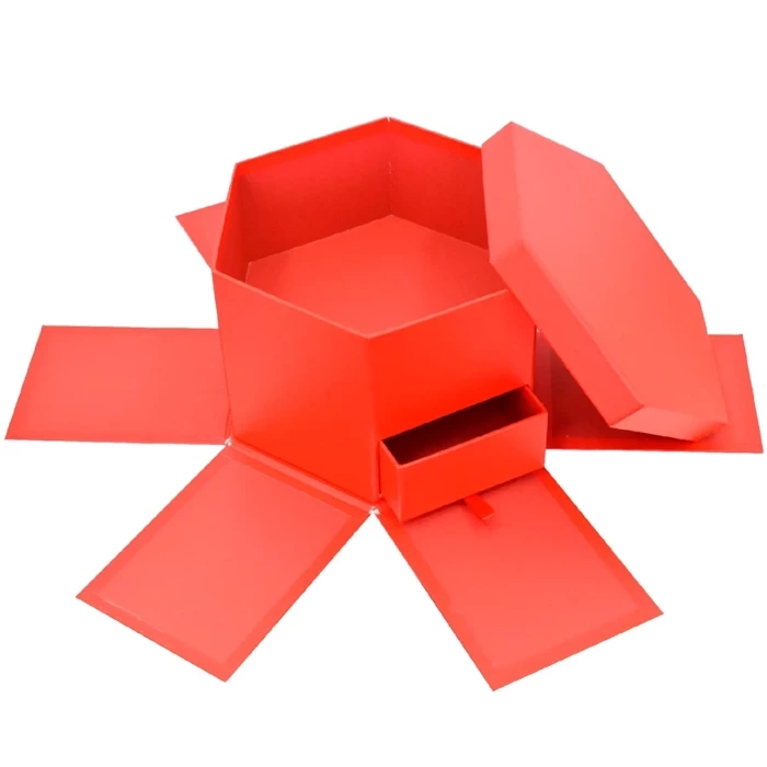Pudełko prezentowe kartonowe EXPLODING BOX rozkładane