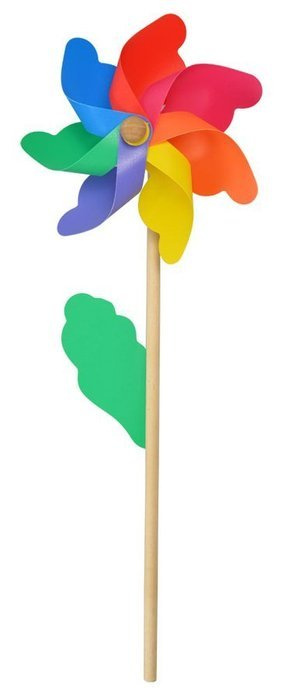 Wiatraczek wiatrak kolorowy 40 cm
