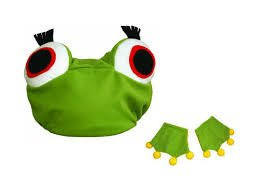 Zestaw ŻABKA (czapka + łapki)
