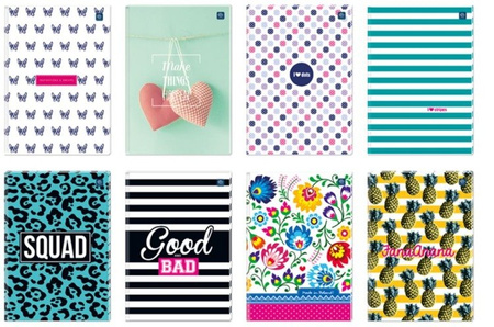 Brulion A5 96 kartkowy w linie 314