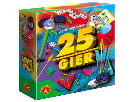 25 gier zestaw gier planszowych dla dzieci 4 lat+