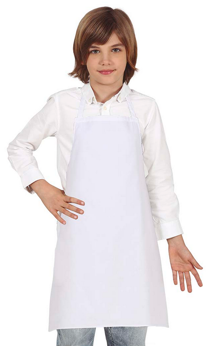Fartuch biały uniwersalny - dla dzieci