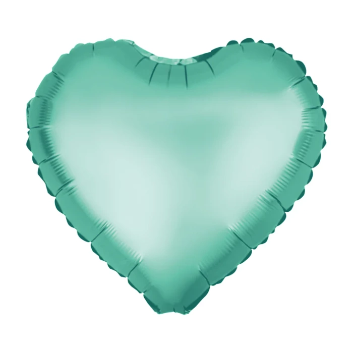 Balon foliowy serce satynowe matowe 18 cali zielone