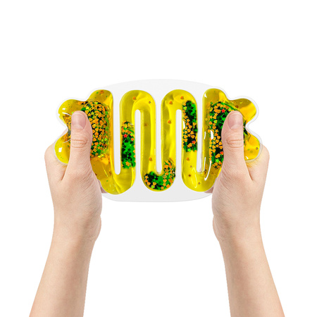 Gniotek sensoryczny z cieczą squishy żółty Tullo