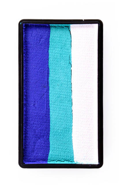 Farba do twarzy Split Cake 28g BLUE/ GREEN/ WHITE PartyXplosion