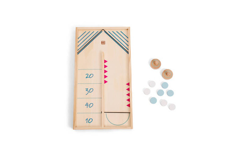 Gra Drewniana Zręcznościowa Fliper Hokej XL 2w1 BS Toys