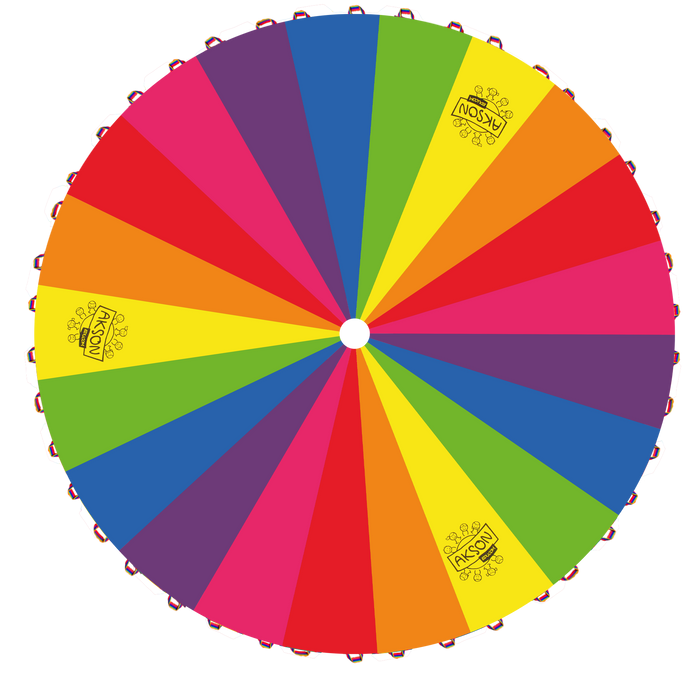 NOWOŚĆ! Profesjonalna Chusta Animacyjna 7 BARW- 7m