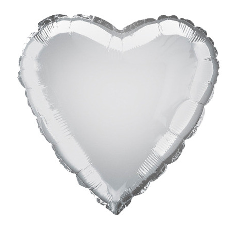 Serce jednokolorowy balon foliowy 18 cali