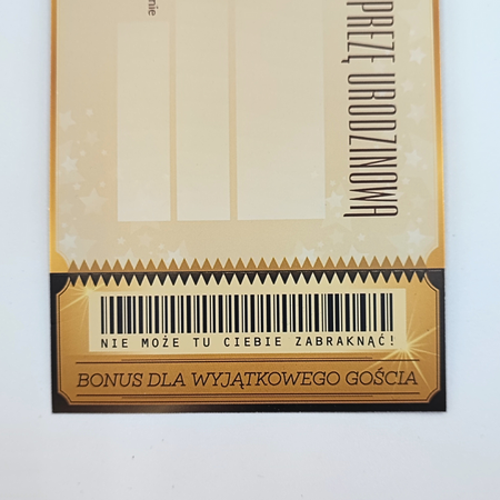 Zaproszenie na przyjęcie urodzinowe 18-stka Bilet Wstępu VIP 1 szt.