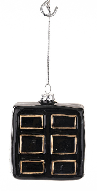 Bombka zawieszka na choinkę pianino czarne 1 szt.