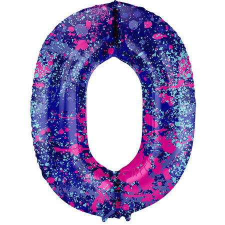 BALON foliowy CYFRA 86 cm Paint Splash