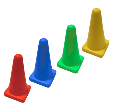 Pachołek gimnastyczny mały 10 cm czerwony