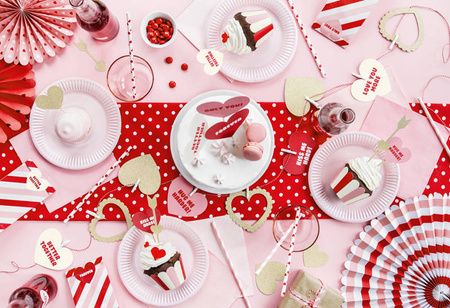 Papilotki na muffinki babeczki Walentynki 6 szt.