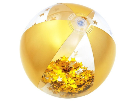 Piłka dmuchana plażowa do wody glamour konfetti 41 cm