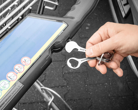 Żeton i otwieracz do wózka na zakupy SHOP MASTER 2 szt.